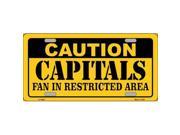 Smart Blonde LP 2667 Caution Capitals Metal Novelty License Plate
