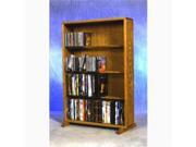 Wood Shed 415 24 Combo Solid Oak 4 Row Dowel CD DVD Cabinet Tower