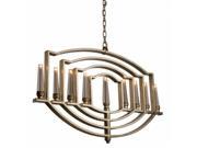 ArtcraftLighting AC10259SL Preceptions 9 Light Chandelier SilverLeaf