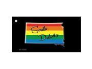 Smart Blonde KC 6355 South Dakota Rainbow State Novelty Key Chain