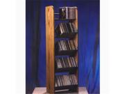 Wood Shed 504 Solid Oak 5 Row Dowel CD Rack
