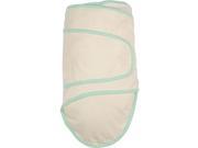 Miracle Blanket 16994 Beige With Green Trim Baby Swaddle Blanket