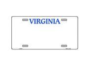 Smart Blonde LP 5329 Virginia Novelty State Background Blank Metal License Plate