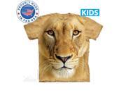 The Mountain 4470571 Big Face Lioness Usa Kids T Shirt Medium