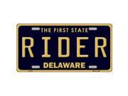 Smart Blonde LP 6723 Rider Delaware Novelty Metal License Plate
