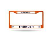 Oklahoma City Thunder Metal License Plate Frame Orange