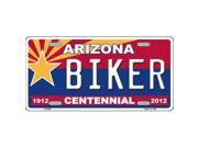 Smart Blonde LP 6826 Arizona Centennial Biker Novelty Metal License Plate