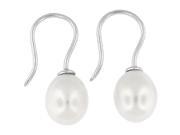 Doma Jewellery MAS01365 Sterling Silver Drop and Hook Earring with Freshwater Pearl