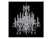 Crystorama Lighting 1130 CH CL S Traditional Crystal Collection Chandelier Polished Chrome