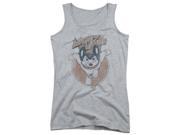 Trevco Mighty Mouse Flying With Purpose Juniors Tank Top Athletic Heather Extra Large