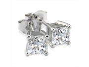 SuperJeweler 0.75 Ct. Princess Diamond Stud Earrings Platinum
