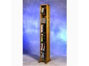 Wood Shed 615 Combo Solid Oak 6 Row Dowel CD DVD Cabinet Tower