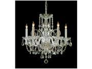 Crystorama Lighting 1005 PB CL S Traditional Crystal Collection Chandelier Polished Brass