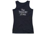 Trevco Twilight Zone Logo Juniors Tank Top Black 2X