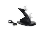 Rocksoul PS4 Dual Controller Charger Station Black