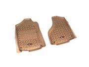 Rugged Ridge 83904.10 Floor Liner Front Pair Tan 2005 2011 Toyota Tacoma Automatic Trans