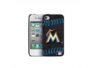 Pangea iPhone 4 4S Hard Cover Case Blue Stitch Miami Marlins