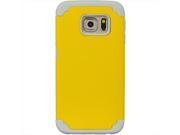 DreamWireless SCRSAMS6ED GYYL Samsung Galaxy S6 Edge Hybrid Case Grey Skin Plus Yellow