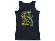 Trevco Gumby So Punny Juniors Tank Top Black Large