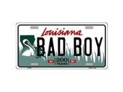 Smart Blonde LP 6197 Bad Boy Louisiana Novelty Metal License Plate