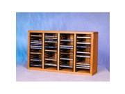 Wood Shed 409 1 Solid Oak desktop or shelf CD Cabinet