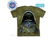 The Mountain 4471143 Vought Cockpit Usa Kids T Shirt Extra Large