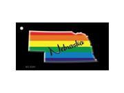 Smart Blonde KC 6341 Nebraska Rainbow State Novelty Key Chain