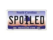 Smart Blonde LP 6293 Spoiled South Carolina Novelty Metal License Plate