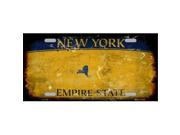 Smart Blonde LP 8192 New York State Background Rusty Novelty Metal License Plate