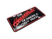SmallAutoParts License Plate The Heartbeat Of America Chevrolet Trucks
