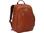 Piel Leather 3056 Laptop Back Pack Shoulder Bag Saddle