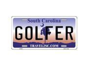 Smart Blonde LP 6275 Golfer South Carolina Novelty Metal License Plate