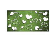 Smart Blonde LP 7613 Lime Green White Love Print Oil Rubbed Metal Novelty License Plate