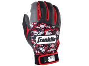 Franklin Sports 21058F4 Digitek Digi Adult Large Batting Gloves Gray Black Red