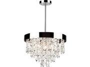 Artcraft Lighting AC10110 Elegante Three Light Chandelier Chrome Finish with Clear Crystal