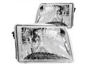 ANZO 111036 Ford Ranger Crystal Headlights Clear