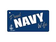 Smart Blonde KC 5377 Proud Navy Wife Novelty Key Chain
