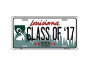 Smart Blonde LP 6204 Class of 17 Louisiana Novelty Metal License Plate
