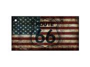 Smart Blonde KC 7858 Route 66 American Flag Transparent Novelty Key Chain