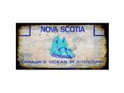 Smart Blonde LP 8181 Nova Scotia Background Rusty Novelty Metal License Plate