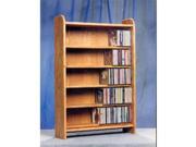 Wood Shed 502 Solid Oak 5 Shelf CD Cabinet