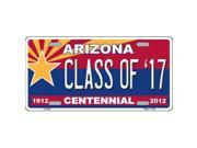 Smart Blonde LP 6822 Arizona Centennial Class of 17 Novelty Metal License Plate