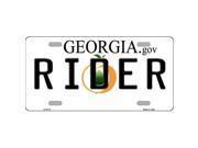 Smart Blonde LP 6173 Rider Georgia Novelty Metal License Plate