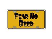 Smart Blonde LP 5233 Fear No Beer Novelty Metal License Plate