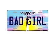 Smart Blonde LP 6576 Bad Girl Mississippi Novelty Metal License Plate
