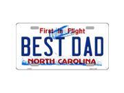 Smart Blonde LP 6479 Best Dad North Carolina Novelty Metal License Plate