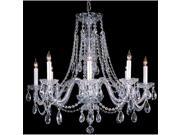 Traditional Crystal Collection 1138 PB CL MWP Hand Polished Crystal Chandelier