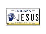 Smart Blonde LP 6401 Jesus Indiana Novelty Metal License Plate