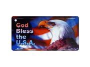 Smart Blonde KC 151 God Bless The USA Novelty Key Chain