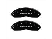MGP Caliper Covers 10198SSBYBK Shelby Black Caliper Covers Engraved Front Rear Set of 4